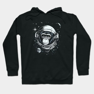 Space Ape, Chimps in space, galaxy explorer Hoodie